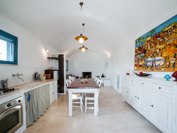 La cucina di Tre Casiedde in tutto il suo splendore
