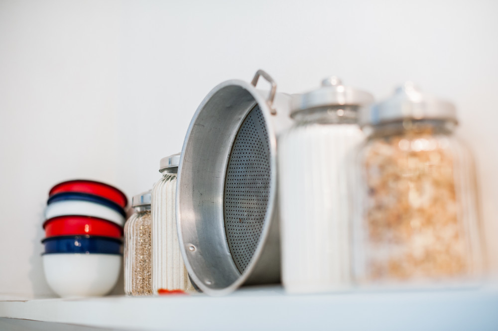 Un po' di sale nella cucina della casa vacanze Tre Casiedde